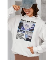 Killua Zoldyck Baskılı Unisex Oversize Hunter X Hunter Anime Hoodie