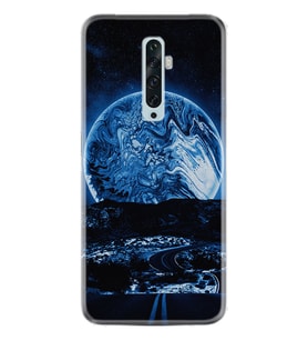 Oppo Reno 2Z 4 Lite 4 Pro 5 6 7 A31 Kılıf Desemli Silikon Mavi Gece 1605