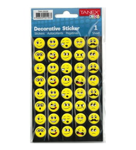TANEX KIDS TNX-25026 DEKORATİF ETİKETLER - GÜLEN YÜZLER SERİSİ STICKER