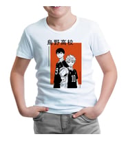 Haikyuu! Karasuno KageHina Beyaz Çocuk Tshirt