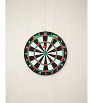 Ev Ve Oyun Alanları İçin 15 İnç Dart Tahtası 4 Dart Oku Dahil