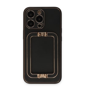 Apple İphone 13 Pro Max Kılıf Coco Elit Kapak - Siyah