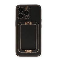 Apple İphone 13 Pro Max Kılıf Coco Elit Kapak - Siyah
