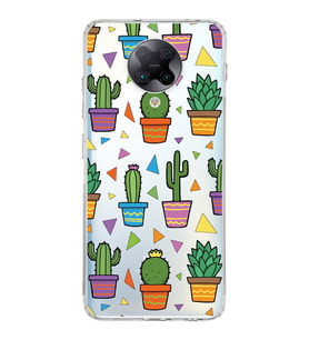 PrintiFy Xiaomi Poco F2 Pro ile Uyumlu 1mm Slim Fit Water Color 4 Baskılı Şeffaf  Kılıf