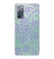 Samsung Galaxy S20 FE  Kamera Korumalı Kapak Nostalji Desen Tasarımlı  Şeffaf  Kılıf