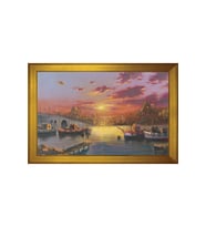 Büyük Mecidiye Camii Motifli Kanvas Tablo 50 x 70 cm Gold Çerçeve