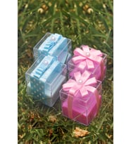 Organik Doğal Kokulu Soya Wax Pembe Mavi Renk 4'lü Hediyelik Mum