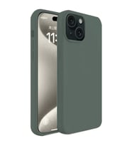 Iphone 15 Kılıf First Silikon - Koyu Yeşil