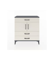 Arges Şifonyer 2 Raflı 3 Çekmeceli 2 Kapaklı 88x30x96 Antrasit-Aytaşı