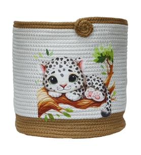 e38 EL İŞÇİLİĞİ HASIR JÜT İP SEPET 29*26 cm - 6144 (Karışık)