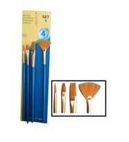 Sentetik fırça Seti Academy Dove 4 lü Fırça Seti 1 Paket