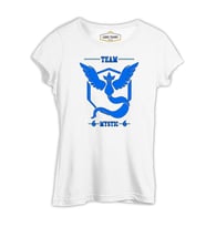 Pokemon Go - Team Mystic Beyaz Kadın Tshirt