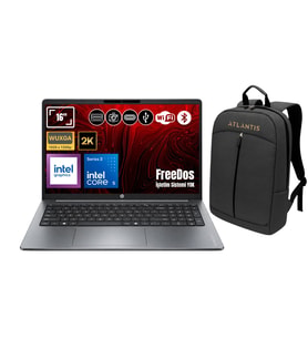HP OmniBook 3 16-BU0022NT Core 5 315 16GB DDR5 1TB SSD 16" 2K IPS FreeDOS Notebook+Çanta DX9T1EA_18