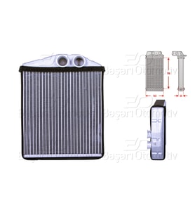 Opel Signum Vectra C Volkswagen Caddy 1.6 1.8 1.9 2.0 2.2 2.8 3.0 3.2 CDTI DTI V6 Turbo Motorlu Kalorifer Radyatörü Brazing