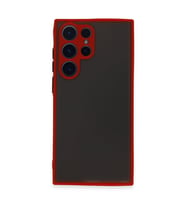 Samsung Galaxy S23 Ultra Kılıf Montreal Silikon Kapak - Kırmızı