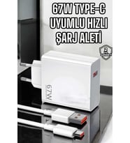 Şarj Aleti Turbo Hızlı 67W Type-C Hızlı Şarj