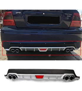 Opel Vectra B Gri Difüzör Difizör Yuvarlak Egzoz Görünüm Kulaklı Tip 1995-2002