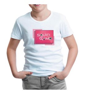 Squid Game - Logo Beyaz Çocuk Tshirt