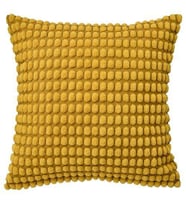 Kırlent Kılıfı Koyu Sarı-Hardal Renk MeridyenDukkan 50x50 cm Ev Tekstili