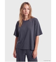 LCW DREAM Antrasit Bisiklet Yaka Kadın Pijama Takımı