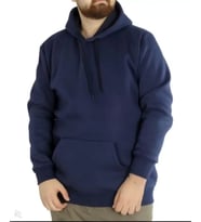 Erkek Uzun Kol Kapşonlu Basic Sweatshirt Hoodie - Lacivert