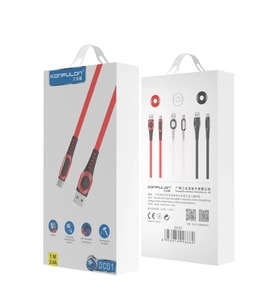 Konfulon DC01 Süper Hızlı Micro USB Kablo 1M 2.4A - Kırmızı