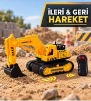 Uzaktan Kumandalı Oyuncak Kepçe İş Makinesi Erkek Çocuğa Oyuncak Hediye