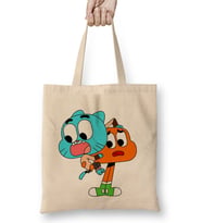 Gumball Watterson and Darwin Watterson 01 Bez Çanta Uzun Saplı