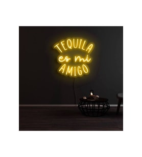 TEQUILA es mi AMIGO Yazılı Neon Tabela