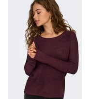 ONLY Bayan Örme Kazak 15113356 (Bordo)