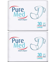 Puremed Hasta Bezi Bel Bantlı Tekstil Yüzey Large L-Büyük 60 Adet (2PK*30)