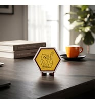 Modern Görünümlü Sevimli Kedi Masaüstü Dekoratif Obje Sevdiklerinizi Mutlu Edecek Anlamlı Bir Hediye 10x10 cm