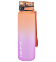 Uzspace FiftyFifty 1000ml BÜYÜK BOY Çift Renk Softtouch FF Collection Tritan Su  (Turuncu)