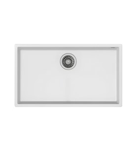 Teka SQUARE 72.40 Arctic White Tezgah Altı Granit Eviye