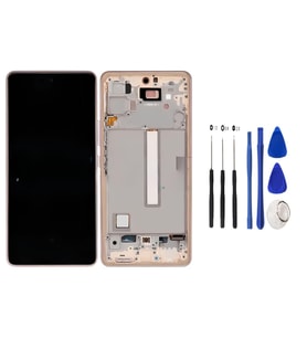 Tkgz - Samsung Galaxy A53 -5G Uyumlu Lcd Ekran Dokunmatik Servis ÇITALI GOLD + TAMİR SETİ