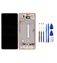 Tkgz - Samsung Galaxy A53 -5G Uyumlu Lcd Ekran Dokunmatik Servis ÇITALI GOLD + TAMİR SETİ