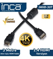 Inca IMHD-30T 3mt Hdmı-M-Hdmı-M Kablo