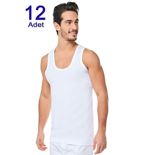 12'li Paket Seher Klasik Erkek Atlet : XL - STD