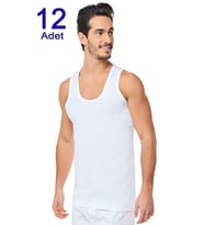 12'li Paket Seher Klasik Erkek Atlet : XL - STD