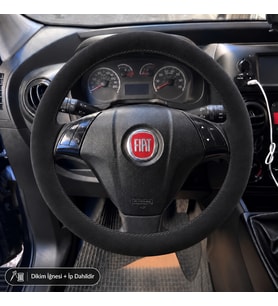 Fiat Punto Evo Direksiyon Kılıfı Alcantara Süet Monza Black Serisi Siyah 2009-2012
