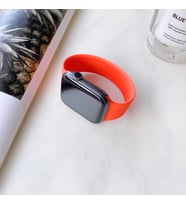 Apple Watch 44mm KRD-31 Small Silikon Kordon (Turuncu)