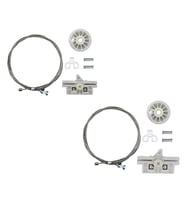 Fiat Fiorino için Cam Kriko Teli Tamir Takımı-Sağ-Sol-SET