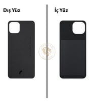 Reeder S23 Max Pro Siyah Arka Kapak Arka Cam Batarya Kapağı Lazer Kesim Kapak Pil Kapağı Back Cover