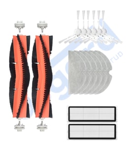 Xiaomi 1C,2C,Mop 2 Uyumlu 2 Ana Fırça 6 Yan Fırça 2 Filtre 6 Mop PKT-iasgf0000006
