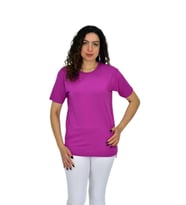Kadın Yarım Kol Sıfıryaka Likralı Tişöt  BGL-ST04652 (Mor)