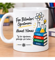 ÖĞRETMENLER GÜNÜ’NE ÖZEL KUPA Fen Biimleri öğretmeninize anlamlı hediye