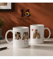 Stüdyo14 Kişiye Özel Harf Dolu Fotoğraf ve Mesaj Alanlı Kupa - Mug Babalar Günü Hediyesi - Sevgiliye Hediye