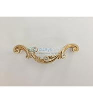 Swarovski Taşlı 96 Mm. Antik Altın Krem