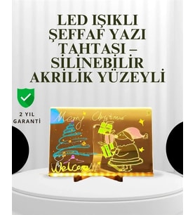 Dekoratif Led Yazı Tahtası – Silinebilir, Neon Kalemli, Planlama Ve Hatırlatma İçin İdeal