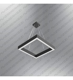 D-9009-1S Kare Linear Aydınlatma Modern